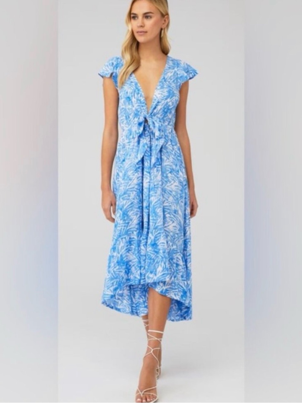 Tiare Hawaii Blake Dress in Batik Breeze Sky